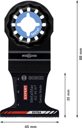 EXPERT MetalMax AIZ 45 AIT 멀티툴 블레이드 45mm Bosch EXPERT MetalMax AIZ 45 AIT 카바이드 멀티툴 블레이드.