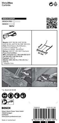EXPERT MetalMax PAIZ 32 AIT 멀티툴 블레이드 50 x 32mm Bosch EXPERT MetalMax PAIZ 32 AIT 멀티툴 블레이드 50×32mm.