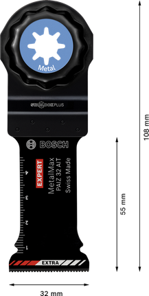 EXPERT MetalMax PAIZ 32 AIT 멀티툴 블레이드 50 x 32mm Bosch EXPERT MetalMax PAIZ 32 AIT 카바이드 멀티툴 블레이드.