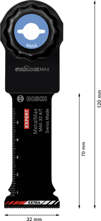Bosch EXPERT MetalMax MAII 32 AIT 카바이드 멀티툴 블레이드.