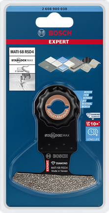 EXPERT Corner Blade MATI 68 RSD4 멀티툴 블레이드 68 x 10mm Bosch 엑스퍼트 코너 블레이드 MATI 68 RSD4 68×10mm.