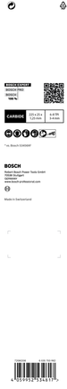 EXPERT 'Multi Material' S 1156 XHM 컷소날 1종 Bosch EXPERT Multi Material 9인치 톱날 포장.