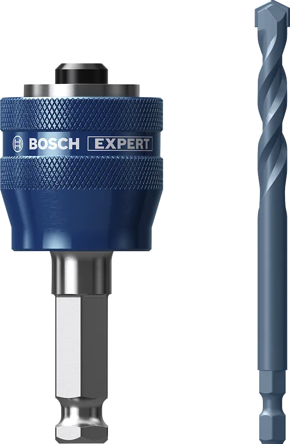 Bosch EXPERT Power Change Plus 홀 톱 아버 및 TCT 드릴.