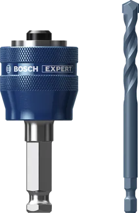 Bosch EXPERT Power Change Plus 홀 톱 아버 및 TCT 드릴.