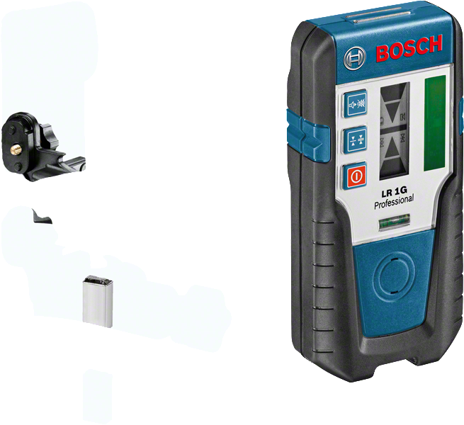 Bosch LR 1G Professional 레이저 수신기(브라켓 포함).