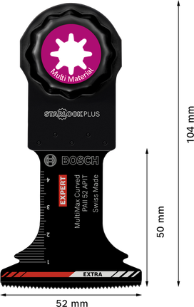 EXPERT MultiMax PAII 52 APIT 멀티툴 블레이드 52mm Bosch EXPERT MultiMax PAII 52 APIT 카바이드 멀티툴 블레이드.