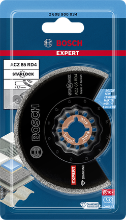 EXPERT Grout Segment Blade ACZ 85 RD4 멀티툴 블레이드 85mm Bosch EXPERT ACZ 85 RD4 그라우트 세그먼트 블레이드 85mm.