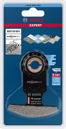 EXPERT Corner Blade MATI 68 RD4 멀티툴 블레이드 68 x 30mm Bosch EXPERT 코너 블레이드 MATI 68 RD4 68×30mm.