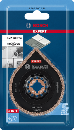 EXPERT 3 max AVZ 70 RT4 멀티툴 그라우팅 플레이트 70mm Bosch AVZ 70 RT4 3-in-1 멀티툴 그라우팅 플레이트 70mm.