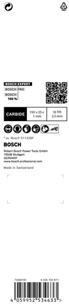 EXPERT ‘Medium-Thick Tough Metal’ S 955 HHM 컷소날 1종 Bosch EXPERT S 955 HHM 왕복톱 블레이드 150×25×1 mm.