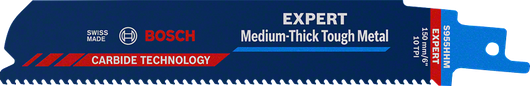 Bosch EXPERT 중간 두께의 견고한 금속 왕복 톱날.