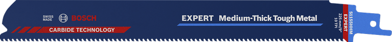 EXPERT ‘Medium-Thick Tough Metal’ S 1155 HHM 컷소날 1종 Bosch EXPERT 중간 두께의 견고한 금속 톱날.