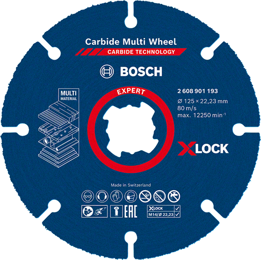 Bosch EXPERT 다중 소재 카바이드 절단 디스크 X-Lock.