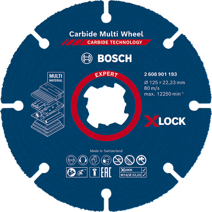 Bosch EXPERT 다중 소재 카바이드 절단 디스크 X-Lock.