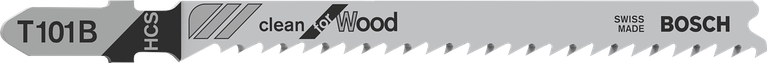 깨끗한 목재 절단을 위한 Bosch T101B 톱날.