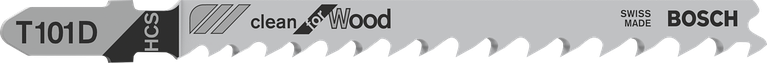 깨끗한 목재 절단을 위한 Bosch T101D 톱날.