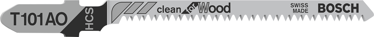 깨끗한 목재 절단을 위한 Bosch T101AO 톱날.