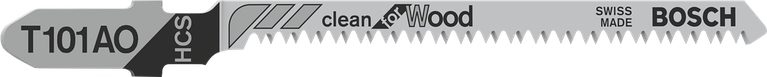 깨끗한 목재 절단을 위한 Bosch T101AO 톱날.