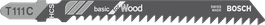 T 111 C Basic for Wood 직소날