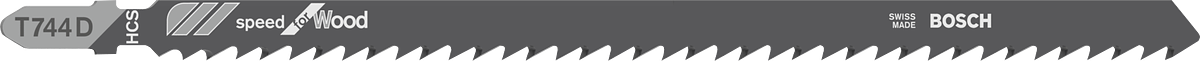 빠른 목재 절단을 위한 Bosch 톱날 T 744 D.