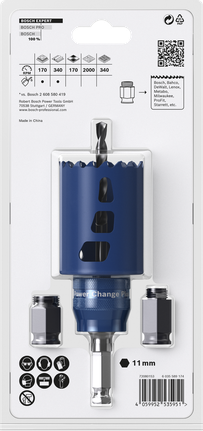 EXPERT Multi Material 홀쏘 스타터키트 51 x 60mm Bosch EXPERT 다중 재료 홀 톱 스타터 키트 51 x 60mm.