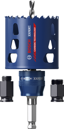 EXPERT Multi Material 홀쏘 스타터키트 51 x 60mm Bosch EXPERT 다중 소재 홀 톱 스타터 키트 51mm.