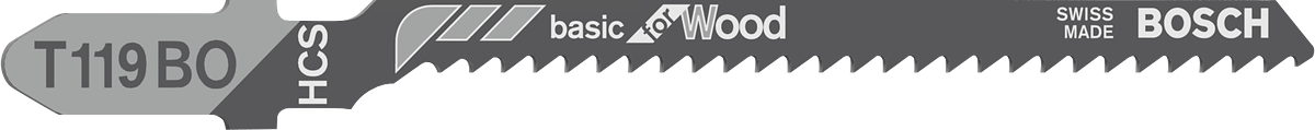 목재 절단용 Bosch T119BO 톱날.