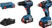 Bosch GDX 18V-200 무선 임팩트 드라이버 및 드릴 세트.