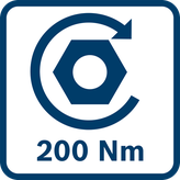 ProCORE18V 배터리가 장착된 Bosch GDR 18V-200 임팩트 드라이버.