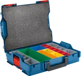 Bosch L-BOXX 102 세트 컬러 구분선이 있는 운반 케이스.
