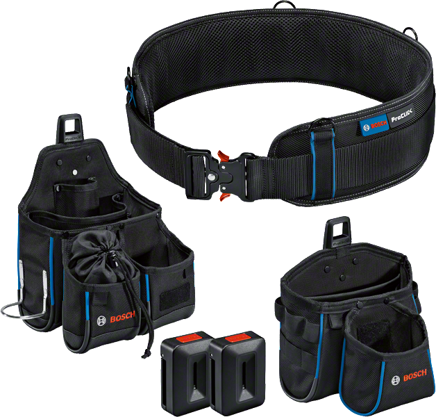 홀더가 포함된 Bosch ProClick 도구 벨트 콤보 키트.