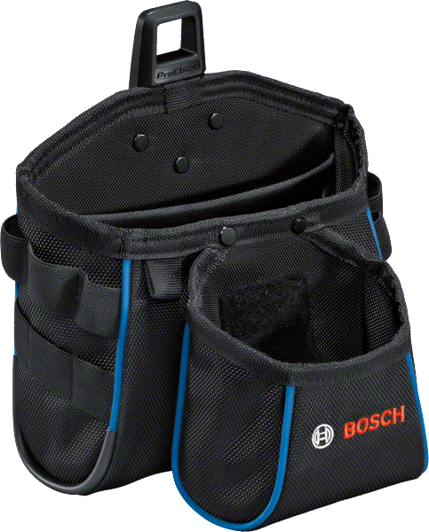 여러 개의 보관 포켓이 있는 Bosch GWT 2 도구 가방.