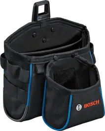 여러 개의 보관 포켓이 있는 Bosch GWT 2 도구 가방.