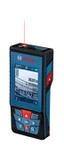 디지털 디스플레이가 장착된 Bosch GLM 100-25 C 레이저 측정기.