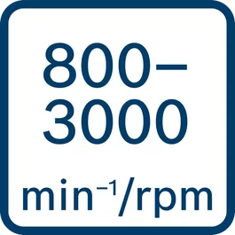  무부하 속도 800-3000 min-1/rpm