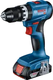 2Ah 배터리가 장착된 Bosch GSB 18V-45 무선 드릴.