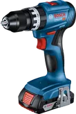 2Ah 배터리가 장착된 Bosch GSB 18V-45 무선 드릴.