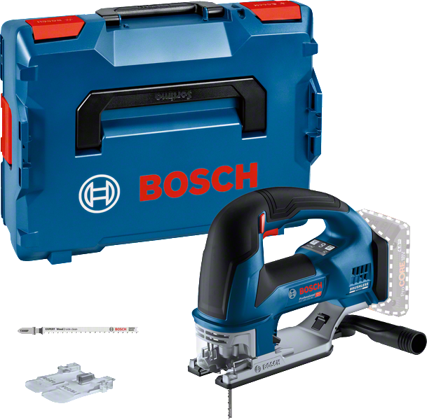 케이스가 포함된 Bosch GST 18V-155 무선 톱.
