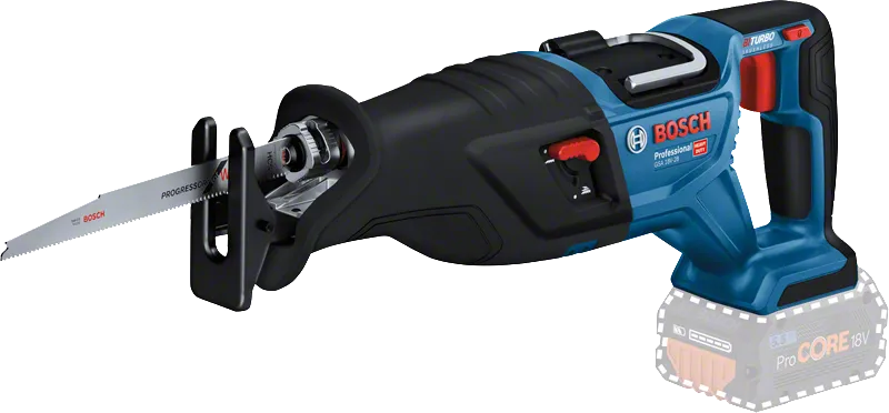 5.5Ah ProCORE 배터리가 장착된 Bosch GSA 18V-28 왕복톱.