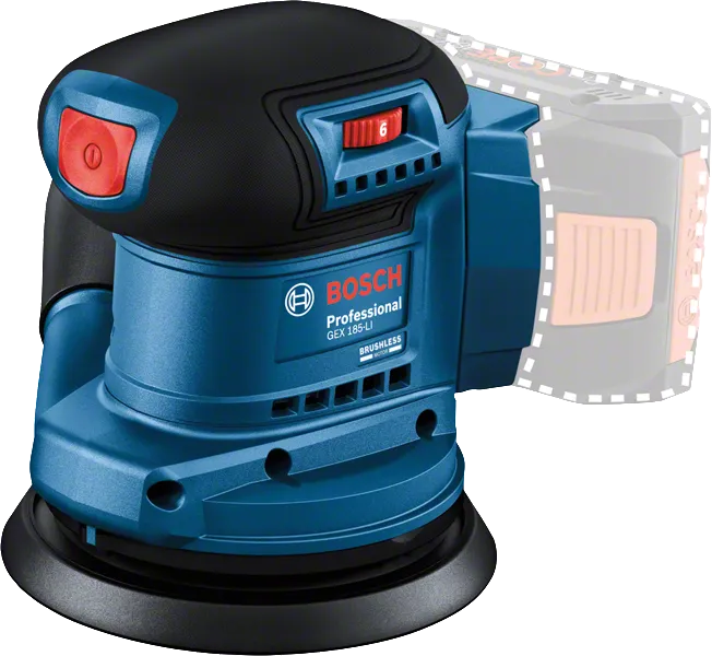 Bosch GEX 18V-LI 무선 랜덤 오빗 샌더.
