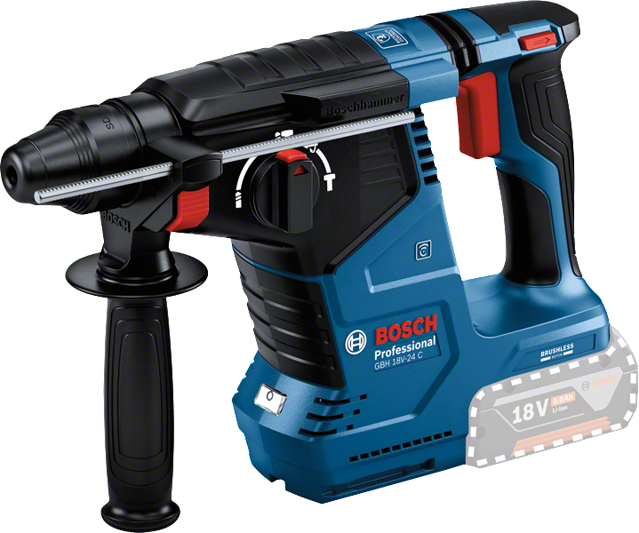 Bosch GBH 18V-24 C 무선 로터리 해머 드릴.