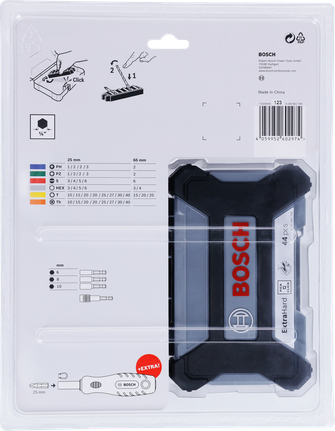 Bosch 45피스 맞춤형 드라이버 비트 세트.