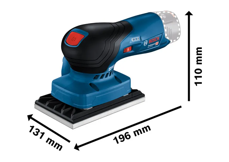 Bosch GSS 12V-13 무선 오비탈 샌더, 12V 배터리.