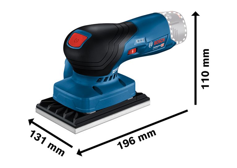 Bosch GSS 12V-13 무선 오비탈 샌더, 12V 배터리.