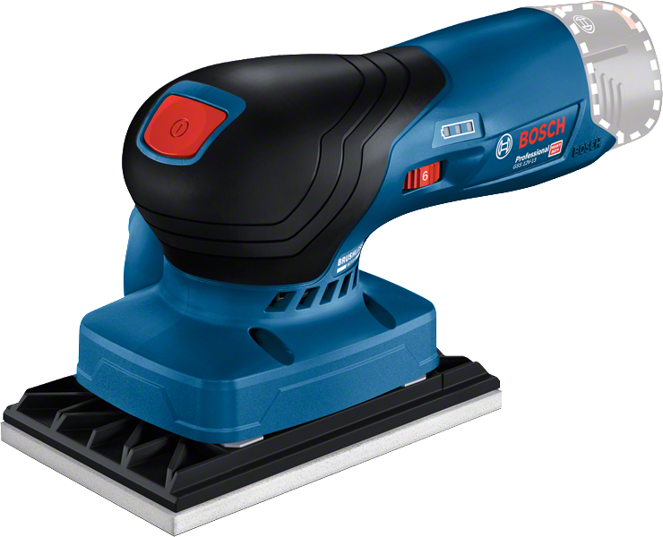 Bosch GSS 12V-13 무선 오비탈 샌더, 12V 배터리.