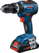 브러시리스 모터가 장착된 Bosch GSB 18V-55 무선 콤비 드릴.