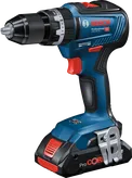 브러시리스 모터가 장착된 Bosch GSB 18V-55 무선 콤비 드릴.