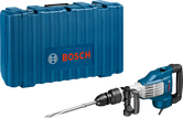 운반 케이스가 포함된 Bosch GSH 11 VC 철거 망치.