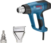 2개의 노즐 부착물이 있는 Bosch GHG 20-63 히트건.