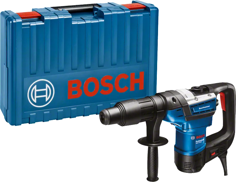 운반 케이스가 포함된 Bosch GBH 5-40 D 로터리 해머.